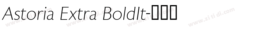 Astoria Extra BoldIt字体转换